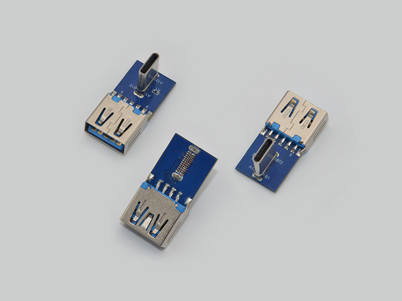 USB 3.0 Type-A Female (USB 3.0 AF) to 24-pin straight CM adapter with 5.1K ohm resistors